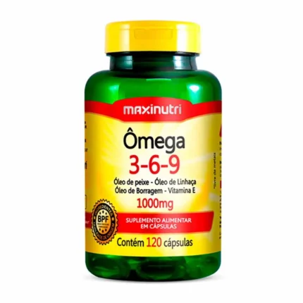 Ômega 3-6-9 Triplo 1000mg 120 Cápsulas Maxinutri