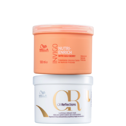 Kit Wella Professionals Invigo Nutri-Enrich Oil Reflections Luminous Reboost (2 Produtos)
