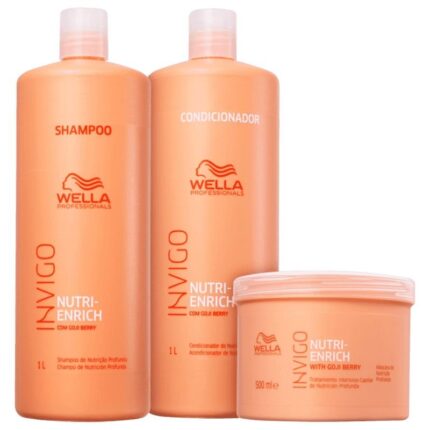 Kit Wella Professionals Invigo Nutri-Enrich Salão Tripla Ação (3 Produtos)