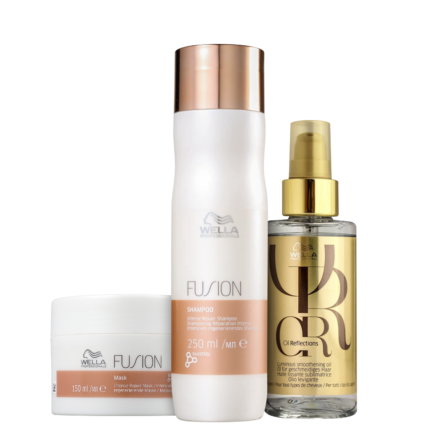 Kit Wella Professionals Fusion & Oil Reflection (3 Produtos)