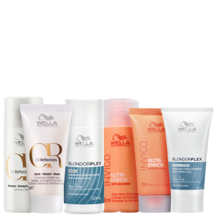 Kit Wella Professionals BlondorPlex Invigo Nutri-Enrich Oil Reflections Mini (6 Produtos)